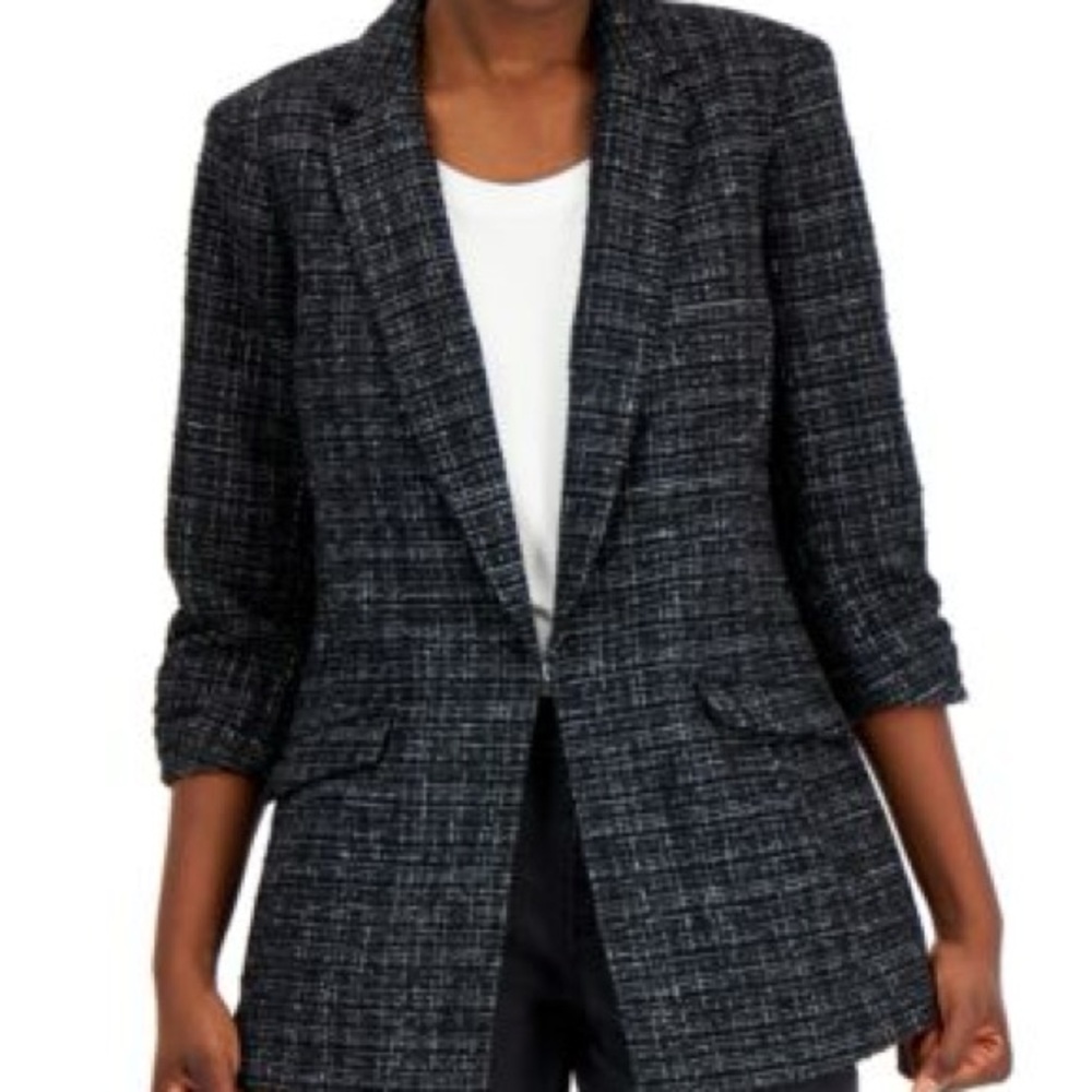 Women's Black Tweed Blazer